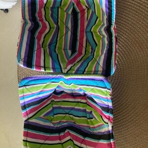 Colorful reversible bowl coozies